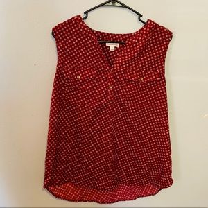 Croft & Barrow Maroon Tank Blouse